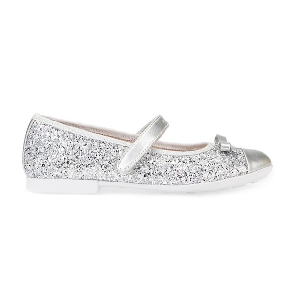 Geox Other - GEOX Silver glitter ballet flats size 27eu 10us